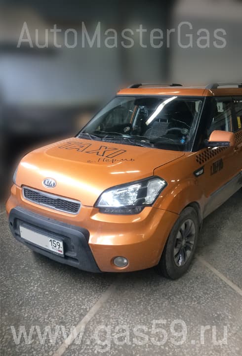 Установка ГБО на KIA Soul 1.6, ГБО 4 поколения LANDIRENZO, с тороидальным баллоном на 42 литра.