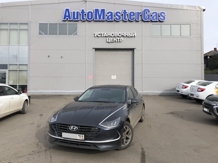 Установка ГБО на Hyundai Sonata 2020г., ГБО 4 поколения, метан LANDIRENZO (Италия), двигатель 2.0л. 4 цилиндра