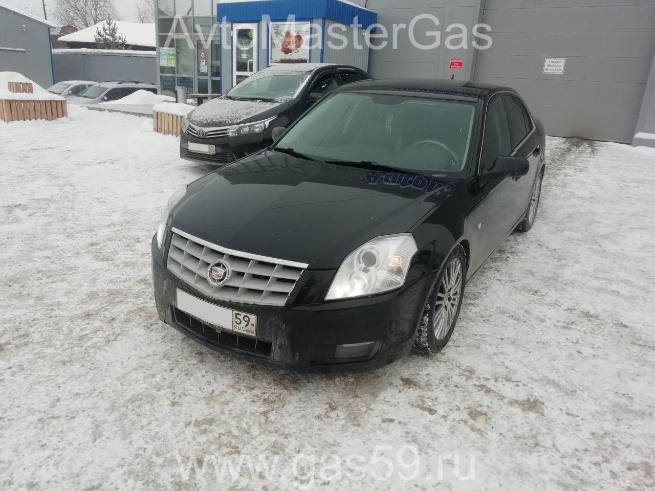 Установка ГБО на Cadillac BLS 2007г., ГБО 4 поколения, пропан LANDIRENZO (Италия), двигатель турбо 2.0л.
