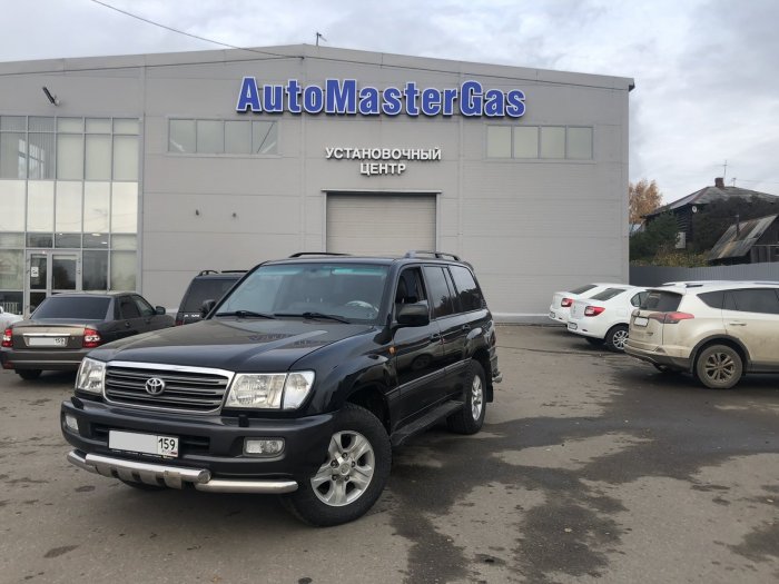 Установка ГБО на Toyota Land Cruiser 100 2003г., ГБО 4 поколения, пропан LANDIRENZO (Италия), двигатель 4.7л. 8 цилиндров