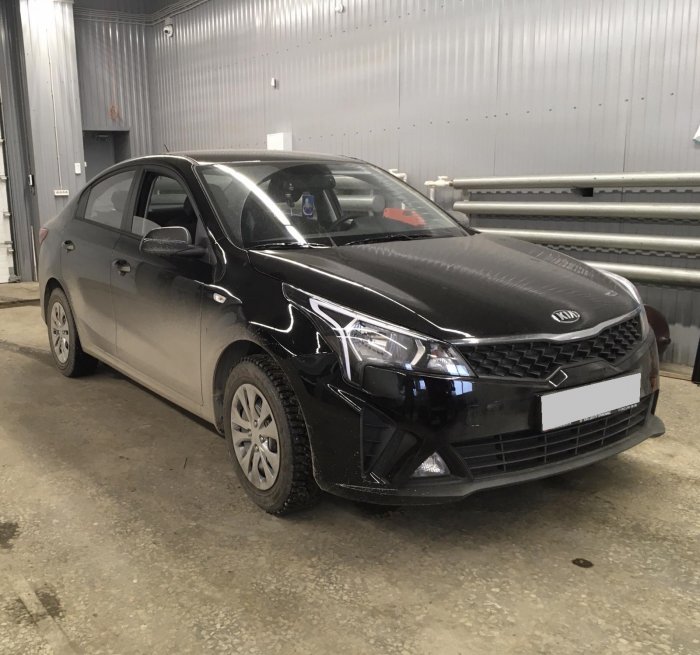 Установка ГБО на Kia Rio 2021г., ГБО 4 поколения, пропан LANDI RENZO (Италия), двигатель 1.6л. 4 цилиндра