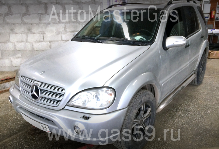 Установка ГБО на Mercedes-Benz ML 320 3,5, ГБО 4 поколения LANDIRENZO, с тороидальным баллоном на 65 л.