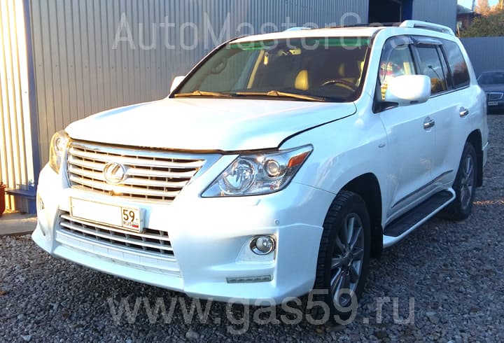 Установка ГБО на Lexus LX 570 AWD, ГБО 4 поколения LandiRenzo, с баллоном 95 литров