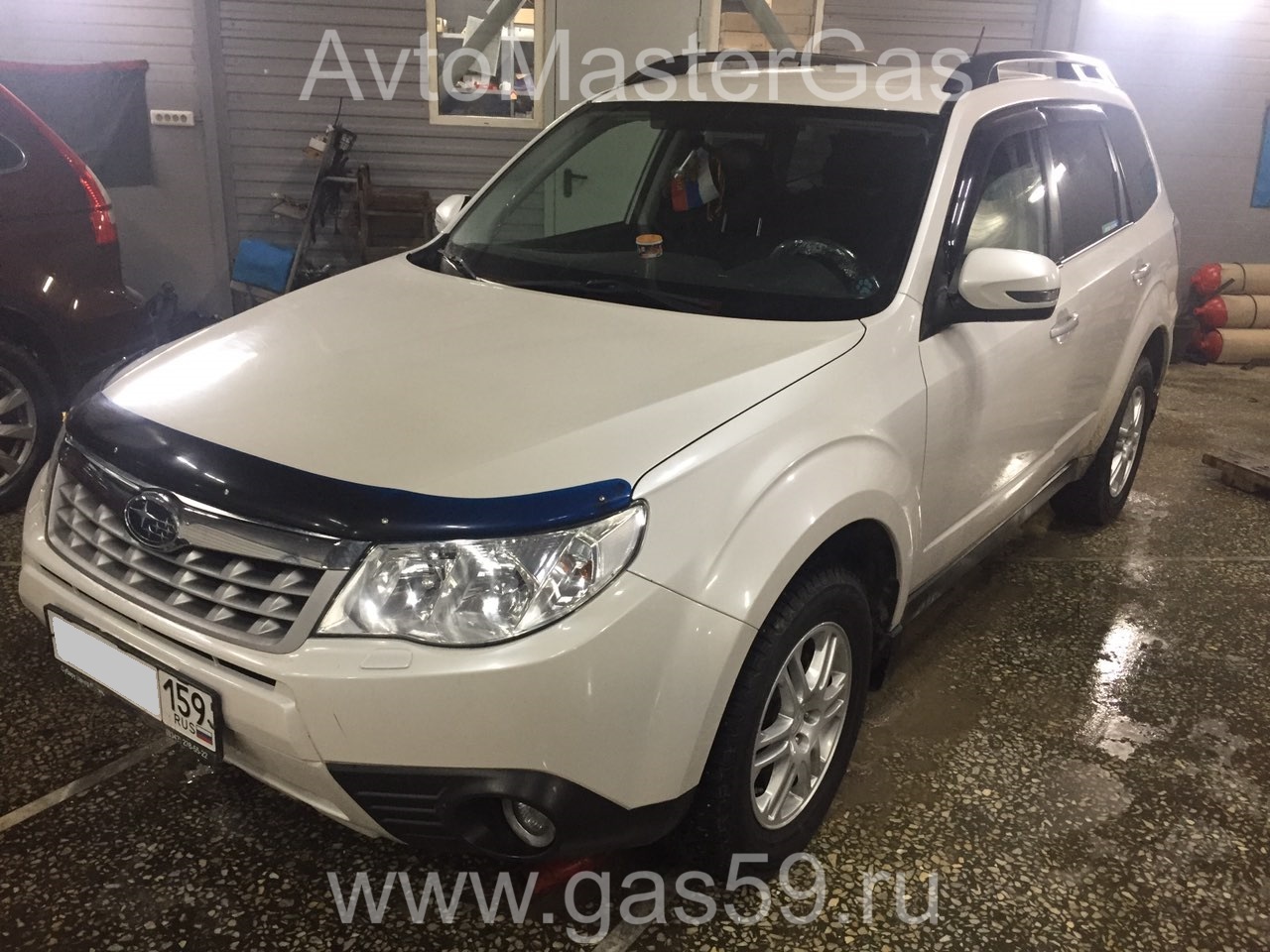 Установка ГБО на Subaru Forester 2011г., ГБО 4 поколения, метан LANDIRENZO (Италия), двигатель 2.5л. AWD 4 цилиндра