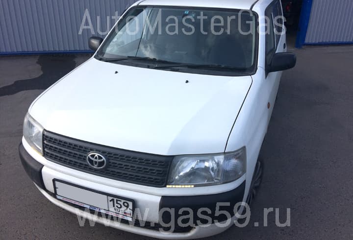 Установка ГБО на Toyota Probox 1.5, ГБО 4 поколения LANDIRENZO, с тороидальным баллоном на 53 л.