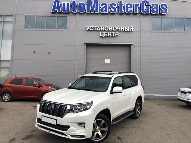Установка ГБО на Toyota Land Cruiser Prado 2019г., ГБО 4 поколения, пропан LANDI RENZO (Италия), двигатель 4.0л. 6 цилиндров