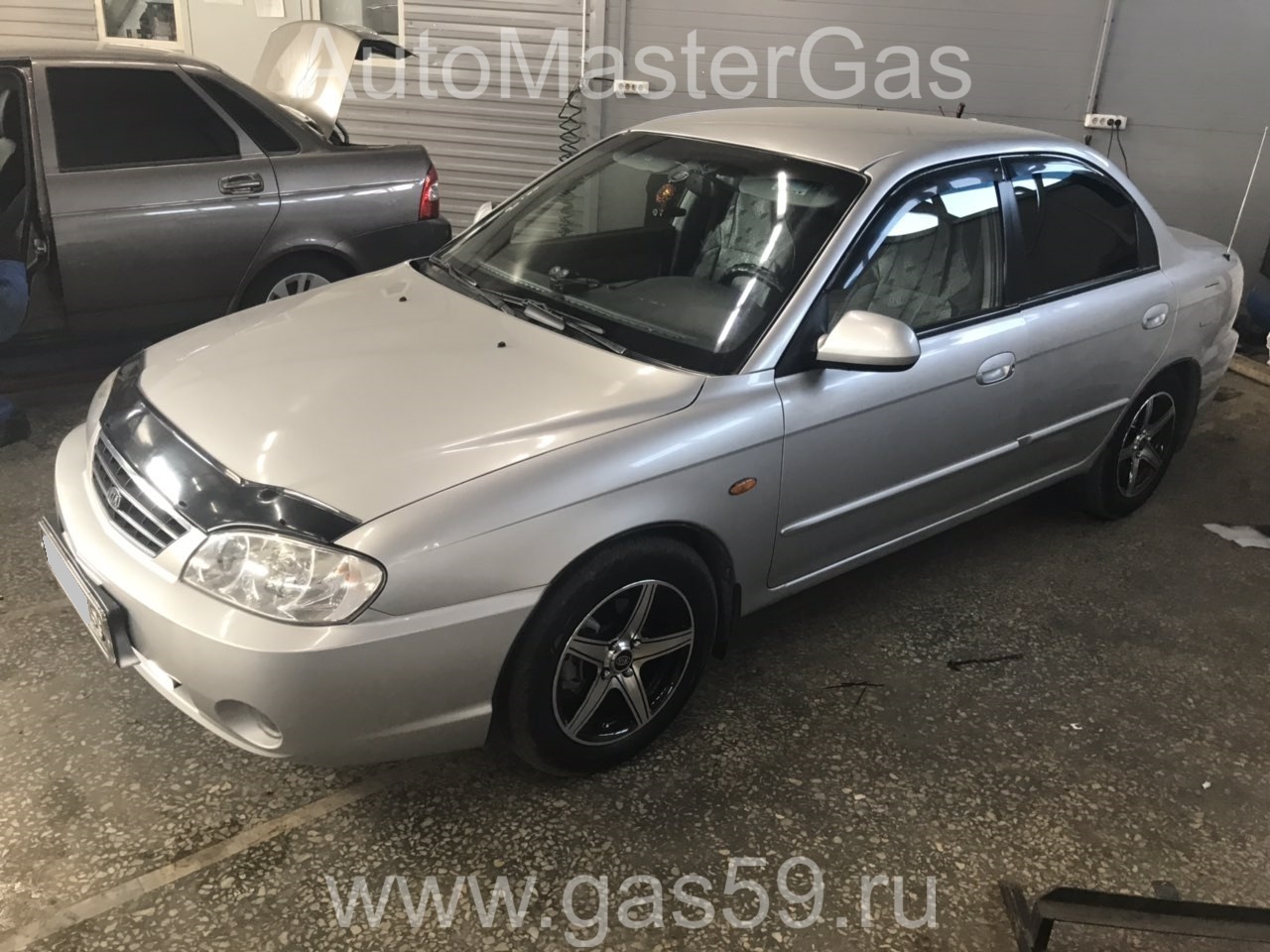 Установка ГБО на Kia Spectra FB2272 2007г., ГБО 4 поколения, пропан LANDIRENZO (Италия), двигатель 1.6л. 4 цилиндра