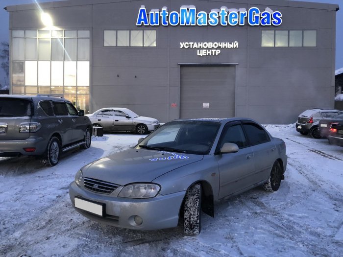 Установка ГБО на Kia Spectra 2008г., ГБО 4 поколения, метан DIGITRONIC (Италия), двигатель 1.6л. 4 цилиндра