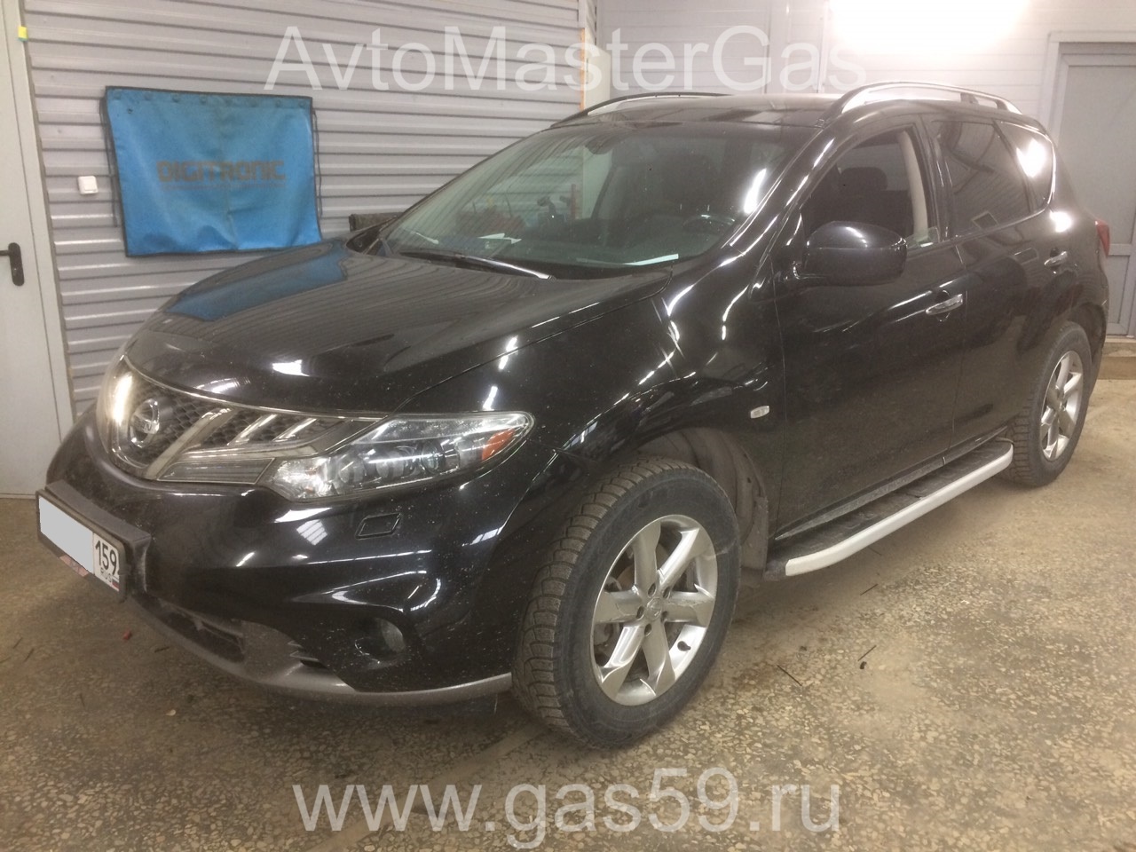 Установка ГБО на Nissan Murano 2011г., ГБО 4 поколения, пропан LANDIRENZO (Италия), двигатель 3.5л. 6 цилиндров