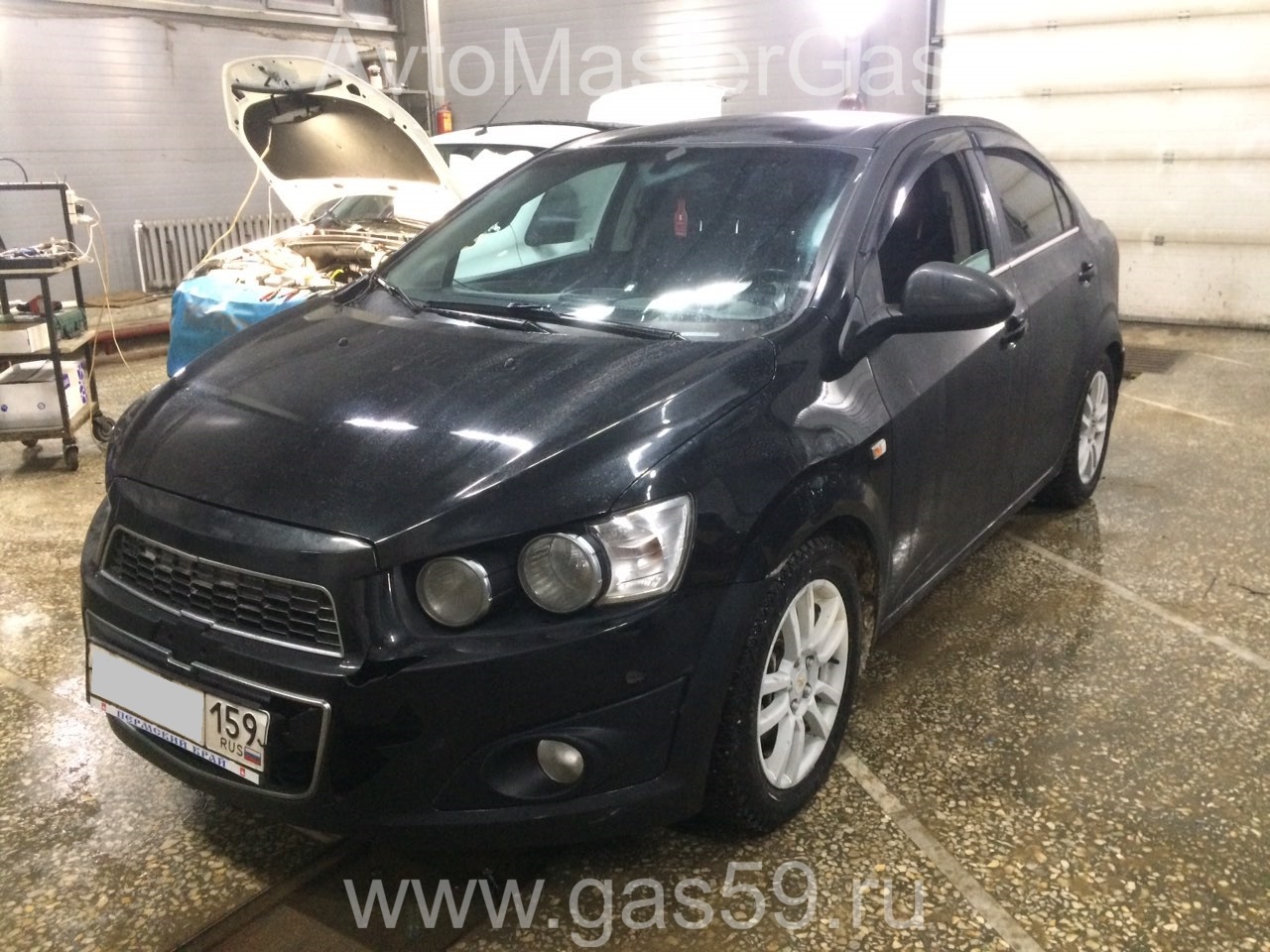 Установка ГБО на Chevrolet Aveo, ГБО 4 поколения LANDIRENZO (Италия), с цилиндрическим баллоном 90л