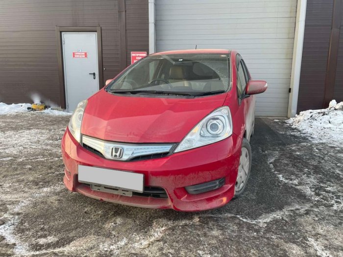 Установка ГБО на Honda Fit 2012 г., ГБО 4 поколения, пропан 4SAVE (Польша), двигатель 1.3л. 4 цилиндра