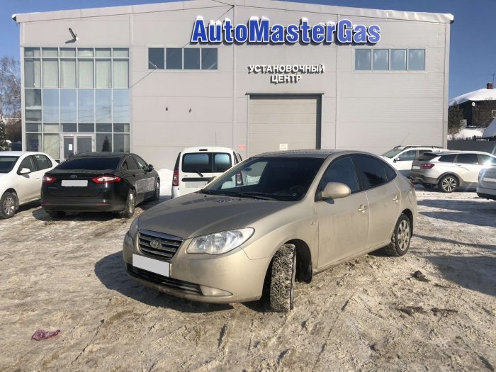 Установка ГБО на Hyundai Elantra 2009г., ГБО 4 поколения, пропан LANDI RENZO (Италия), двигатель 1.6л. 4 цилиндра