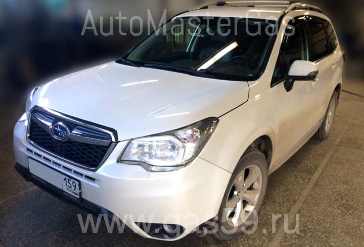 Установка ГБО на Subaru Forester 2.0, ГБО 4-го поколения LANDIRENZO,с установленным тороидальным баллоном на 53 л.