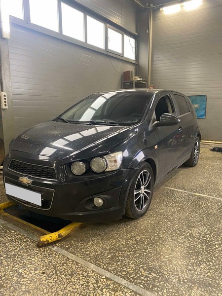 Установка ГБО на Chevrolet Aveo 2012г., ГБО 4 поколения, пропан 4Save (Польша), двигатель 1.6 л. 4 цилиндра