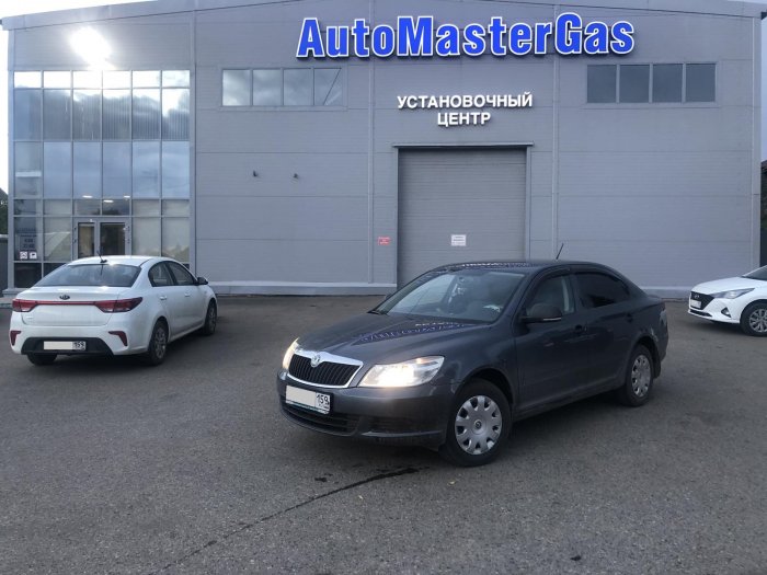 Установка ГБО на Skoda Octavia 2012г., ГБО 4 поколения, пропан LANDIRENZO (Италия), двигатель 1.4л. 4 цилиндра
