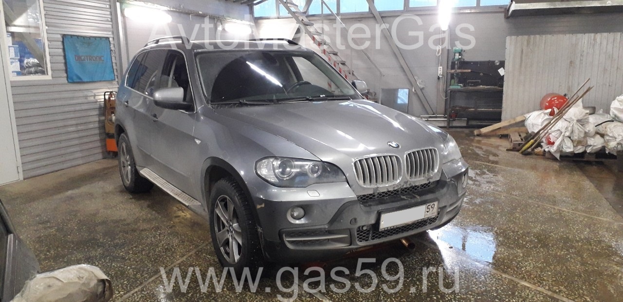 Установка ГБО на BMW X5 2007г., ГБО 4 поколения, пропан LANDIRENZO (Италия), двигатель 4.8л. 8 цилиндров