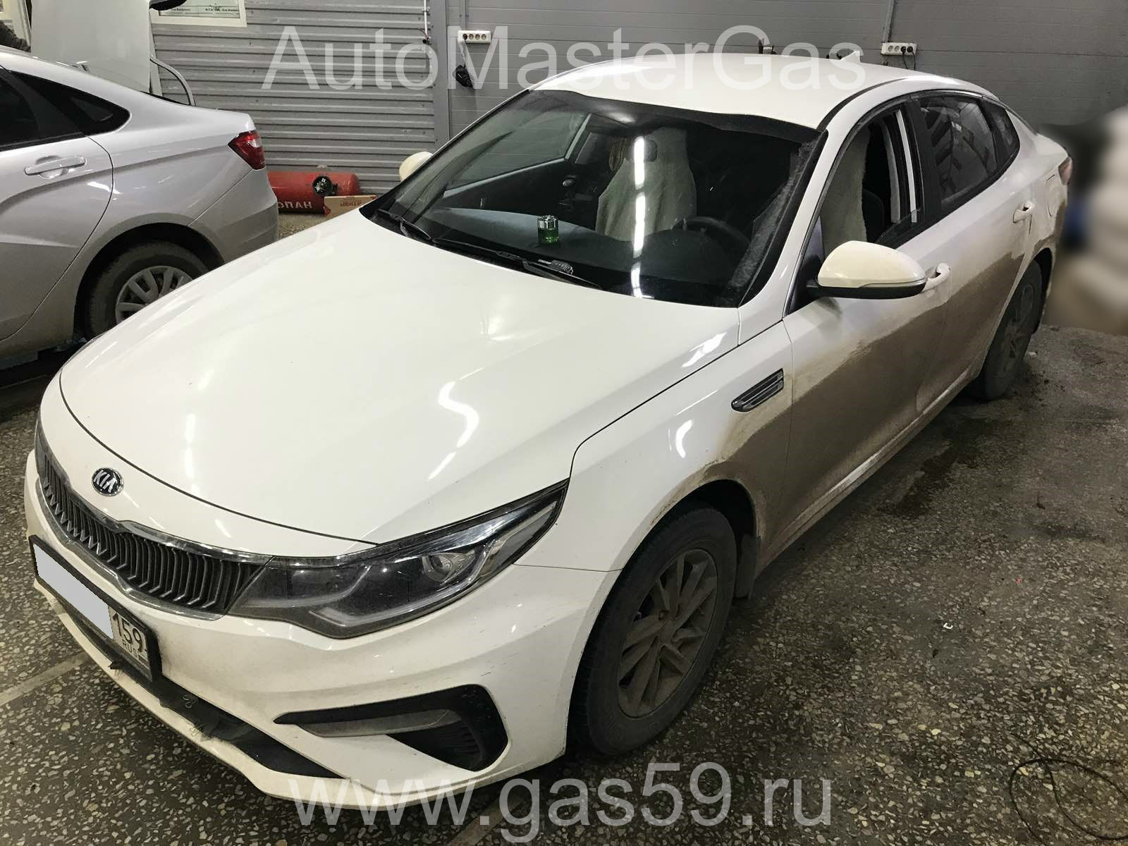 Установка ГБО на Kia Optima JF 2019г., ГБО 4 поколения, пропан LANDIRENZO (Италия), двигатель 2.0л. 4 цилиндра
