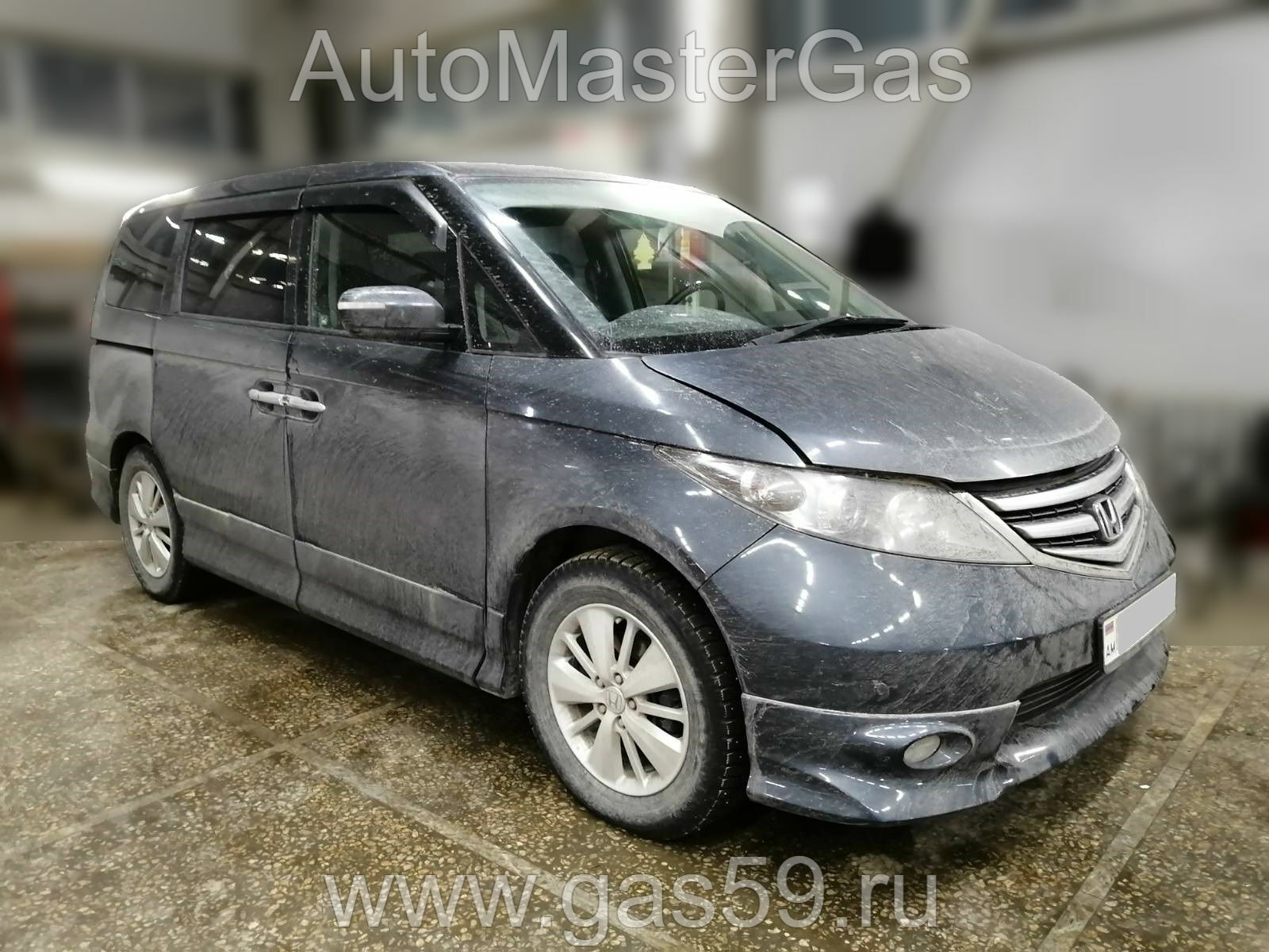Установка ГБО на Honda Elysion 2007г., ГБО 4 поколения, пропан LANDIRENZO (Италия), двигатель 3.0л. 6 цилиндров